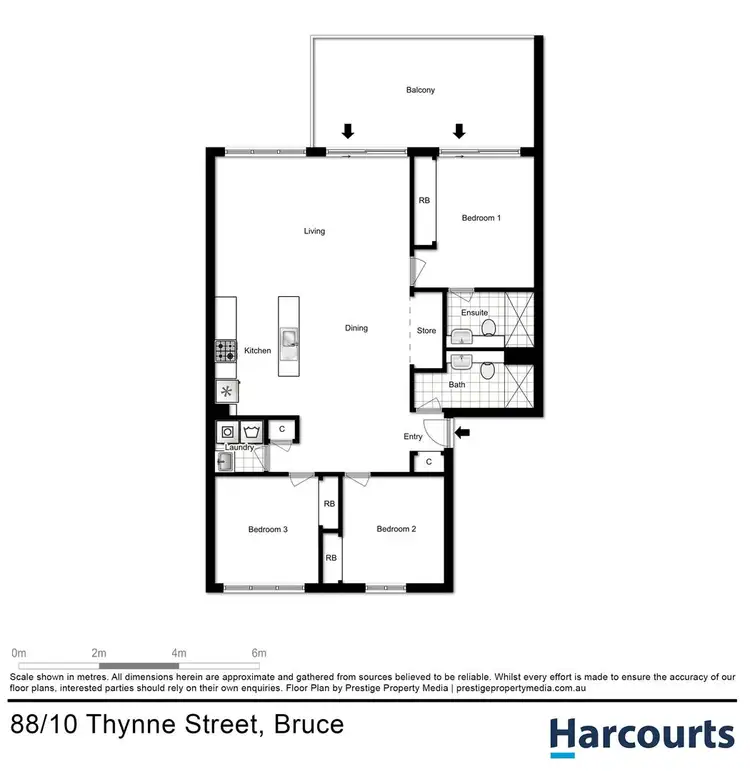 Floorplan of Homely apartment listing, 88/10 Thynne Street, Bruce ACT 2617