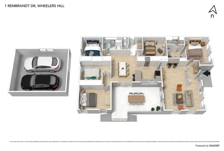 Floorplan of Homely house listing, 1 Rembrandt Drive, Wheelers Hill VIC 3150
