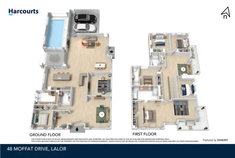 Floorplan of Homely house listing, 48 Moffat Drive, Lalor VIC 3075