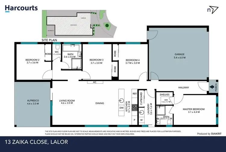 Floorplan of Homely house listing, 13 Zaika Close, Lalor VIC 3075