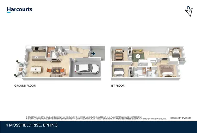 Floorplan of Homely townhouse listing, 4 Mossfield Rise, Epping VIC 3076