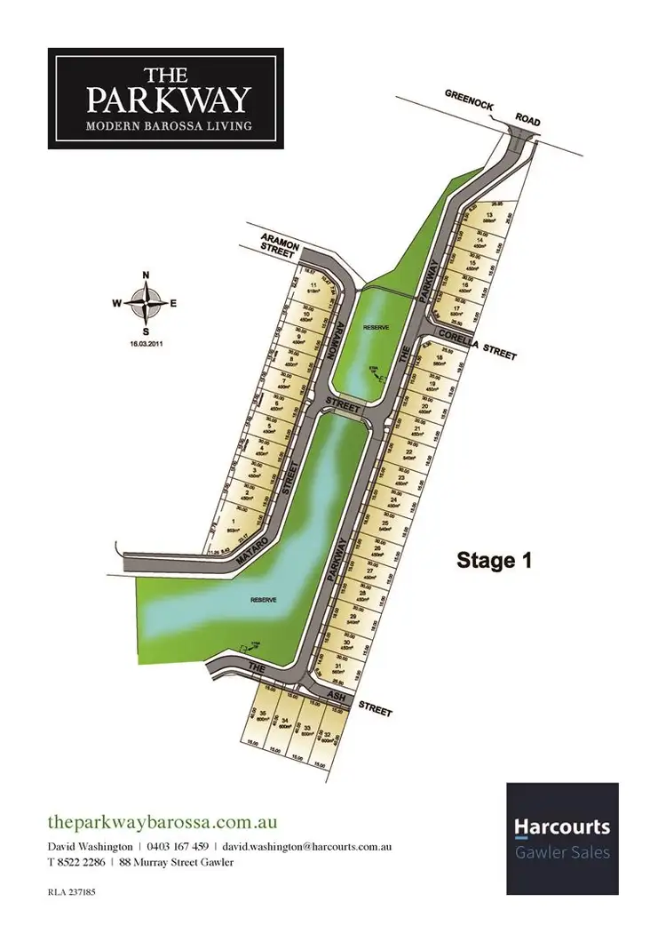 Floorplan of Homely land listing, - The Parkway, Nuriootpa SA 5355