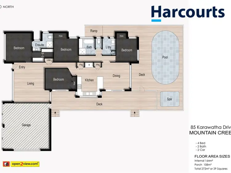 Floorplan of Homely house listing, 85 Karawatha Drive, Mountain Creek QLD 4557