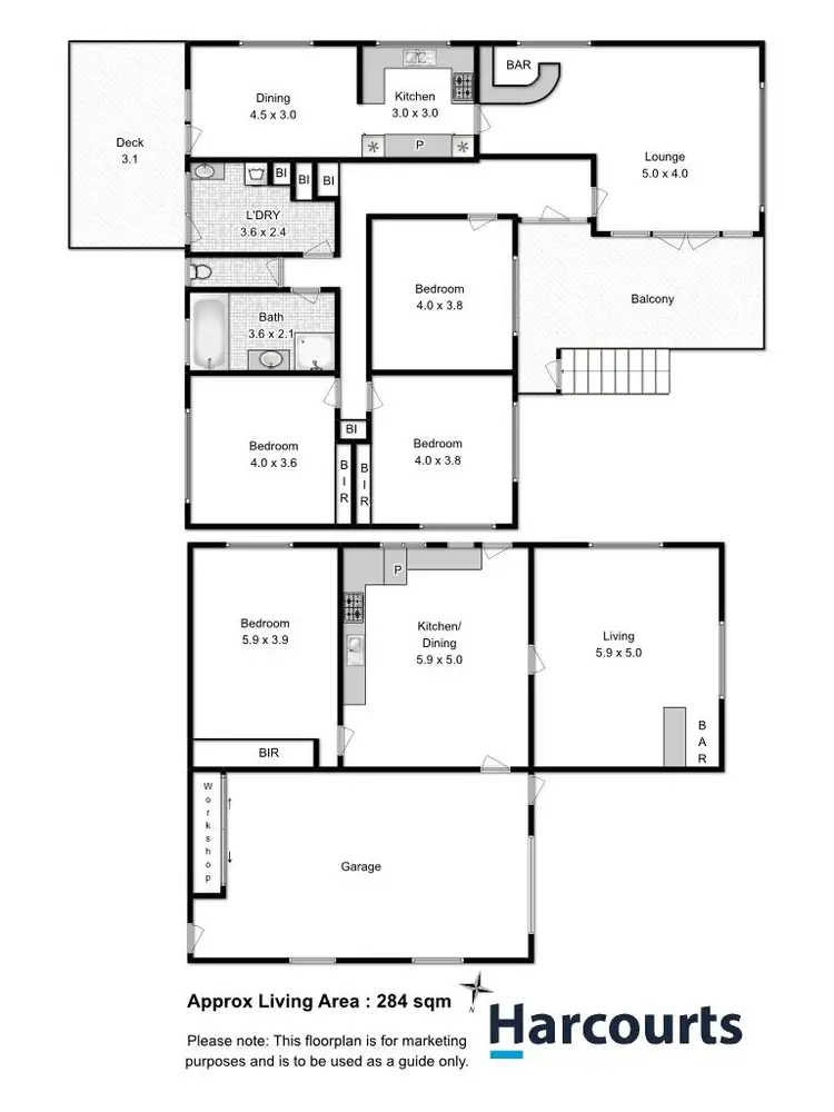 Floorplan of Homely house listing, 166 Springfield Avenue, West Moonah TAS 7009