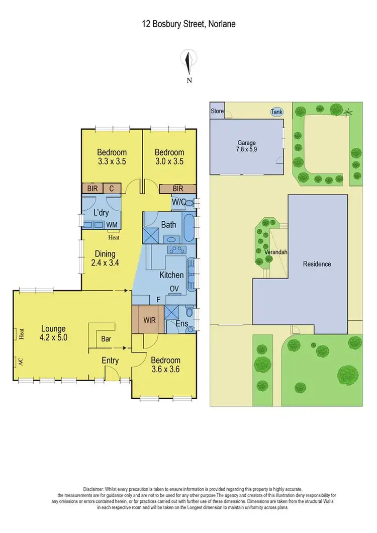 Floorplan of Homely house listing, 12 Bosbury Street, Norlane VIC 3214
