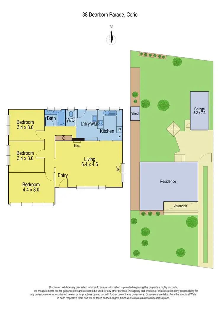 Floorplan of Homely house listing, 38 Dearborn Parade, Corio VIC 3214