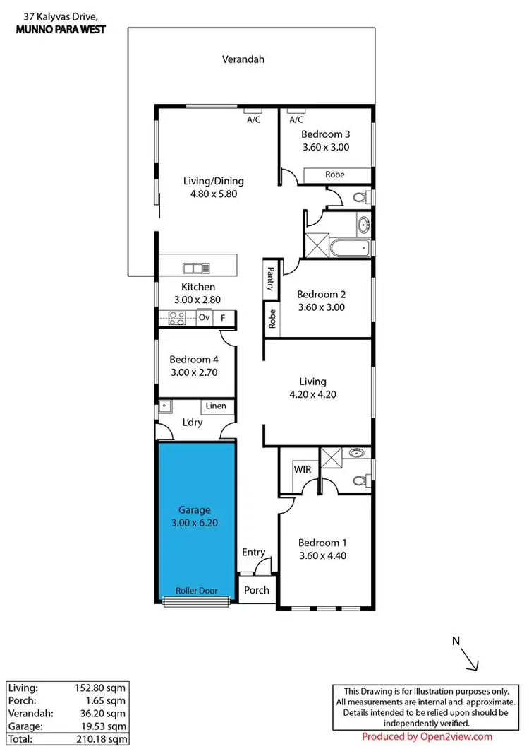 Floorplan of Homely house listing, 37 Kalyvas Drive, Munno Para West SA 5115