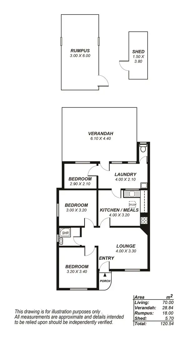 Floorplan of Homely house listing, 43 Garland Avenue, Kilburn SA 5084