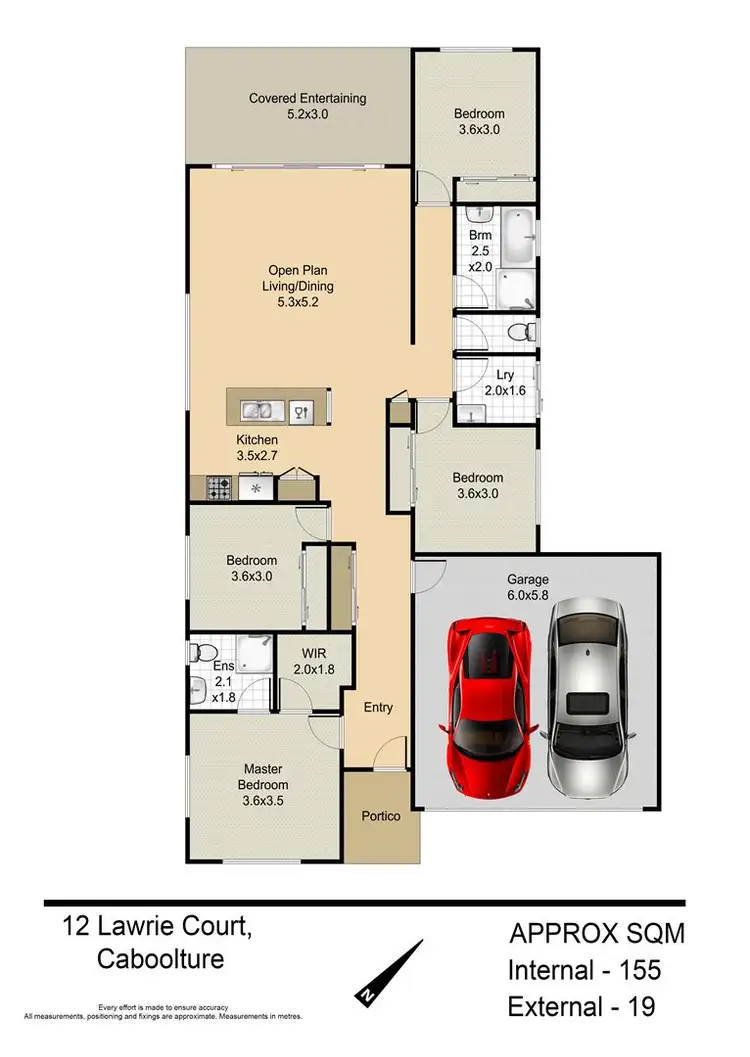 Floorplan of Homely house listing, 12 Lawrie Court, Caboolture QLD 4510
