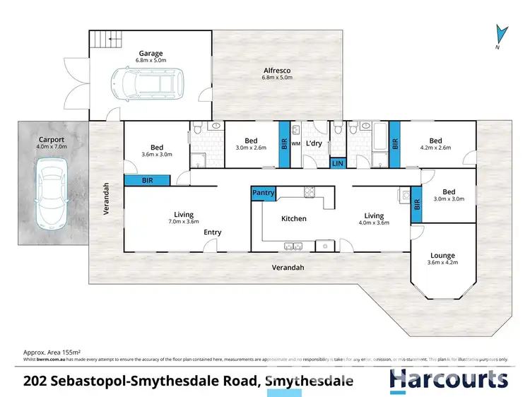 Floorplan of Homely house listing, 202 Sebastopol-Smythesdale Road, Smythesdale VIC 3351