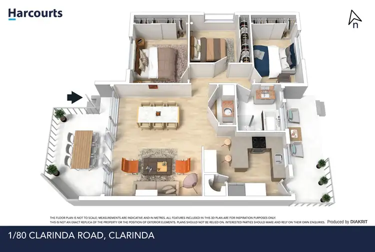 Floorplan of Homely unit listing, 1/80 Clarinda Road, Clarinda VIC 3169