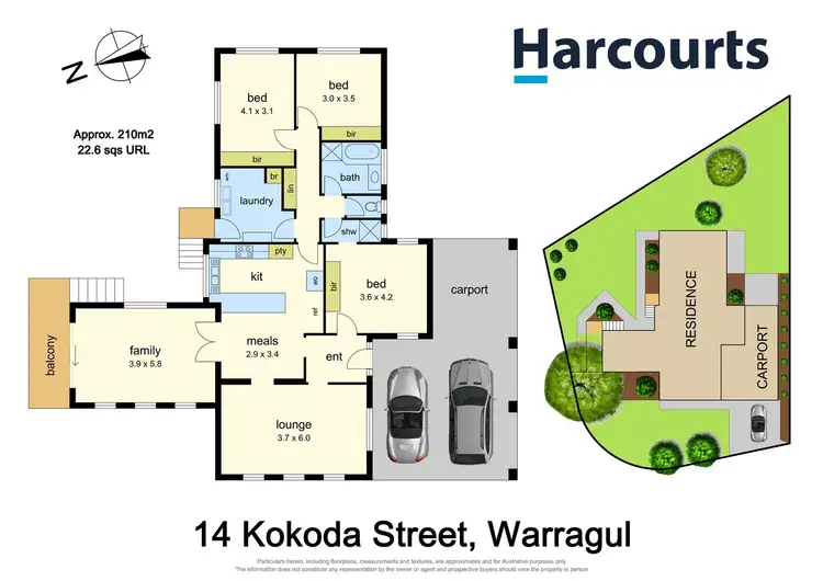 Floorplan of Homely house listing, 14 Kokoda Street, Warragul VIC 3820