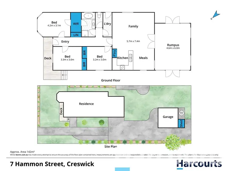 Floorplan of Homely house listing, 7 Hammon Street, Creswick VIC 3363