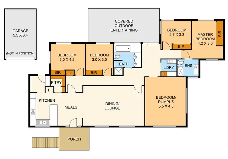 Floorplan of Homely house listing, 16 Hillside Avenue, Boronia VIC 3155