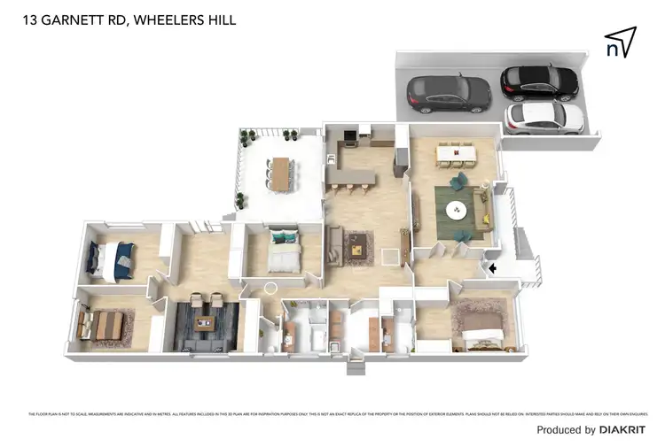 Floorplan of Homely house listing, 13 Garnett Road, Wheelers Hill VIC 3150