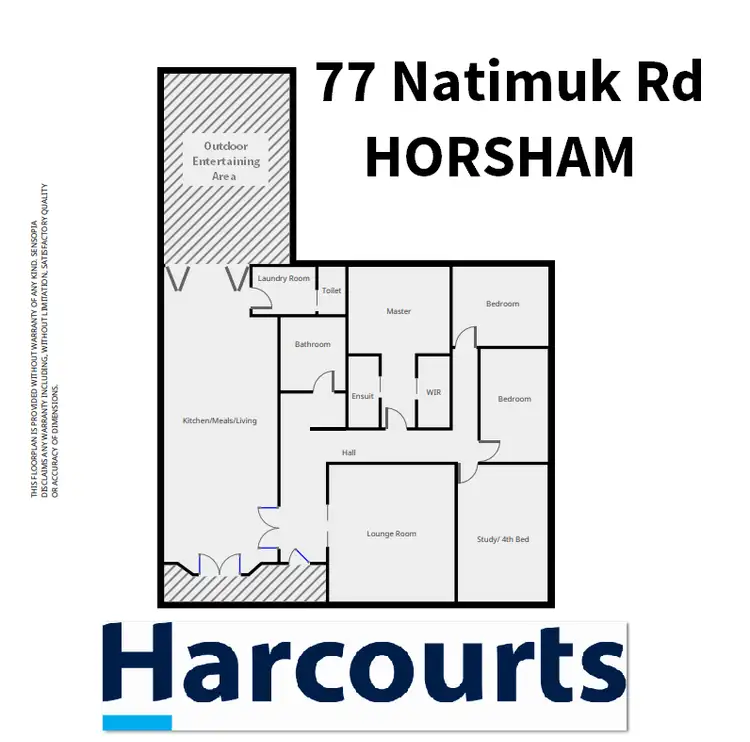 Floorplan of Homely house listing, 77 Natimuk Road, Horsham VIC 3400