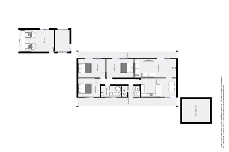 Floorplan of Homely rural property listing, 33 Elliott Road, Deep Lead, Stawell VIC 3380
