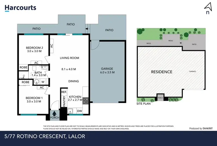 Floorplan of Homely unit listing, 5/77 Rotino Crescent, Lalor VIC 3075