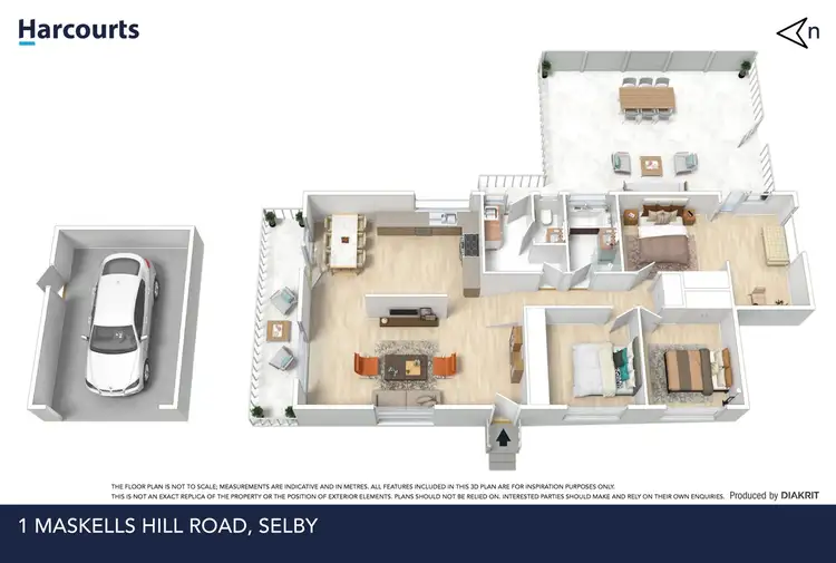 Floorplan of Homely house listing, 1 Maskells Hill Road, Selby VIC 3159