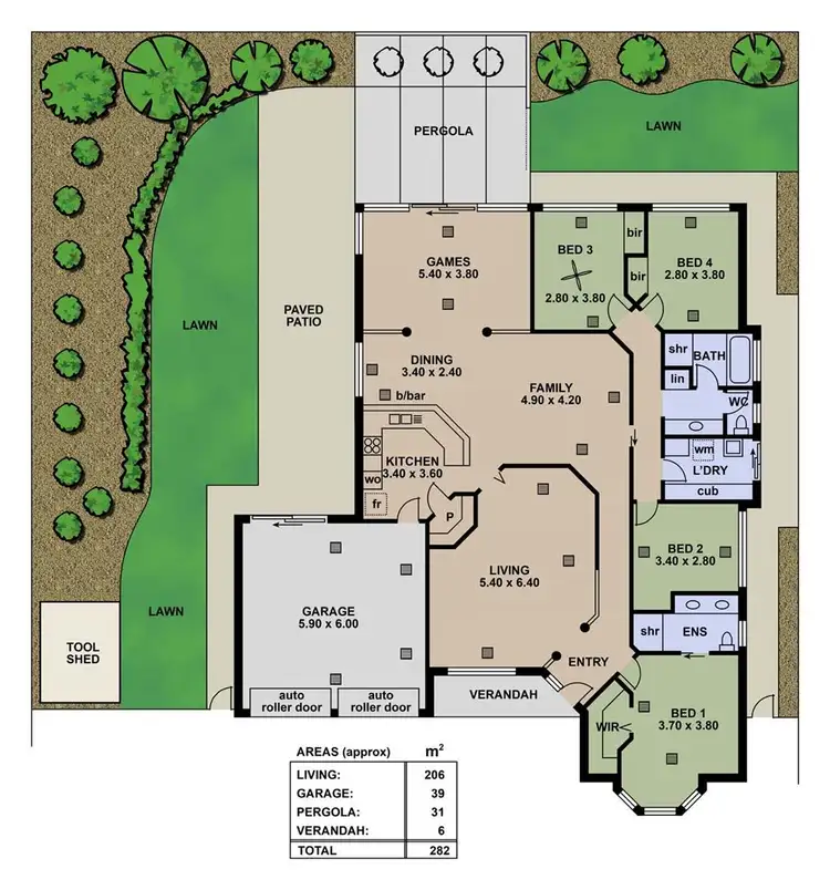 Floorplan of Homely house listing, 75 Dorrien Avenue, Woodcroft SA 5162