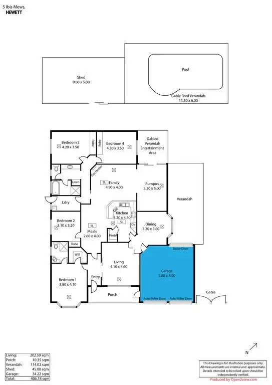 Floorplan of Homely house listing, 5 Ibis Mews, Hewett SA 5118
