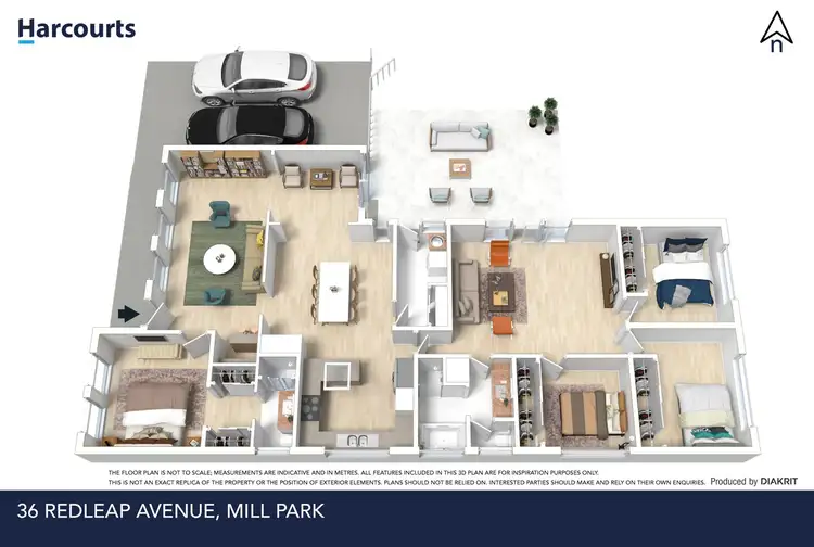 Floorplan of Homely house listing, 36 Redleap Avenue, Mill Park VIC 3082