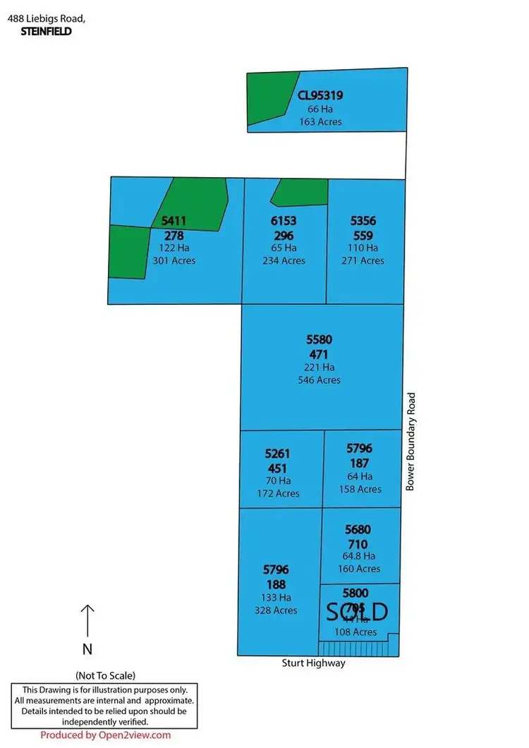 Floorplan of Homely rural property listing, Lot 733 Bower Boundary Road, Steinfeld SA 5356