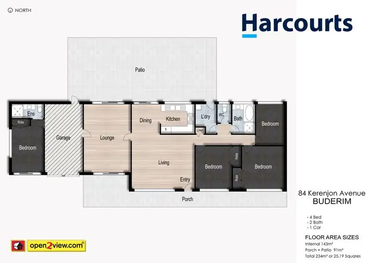 Floorplan of Homely house listing, 84 Kerenjon Avenue, Buderim QLD 4556