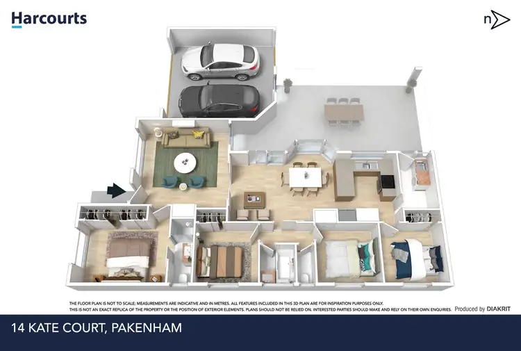 Floorplan of Homely house listing, 14 Kate Court, Pakenham VIC 3810