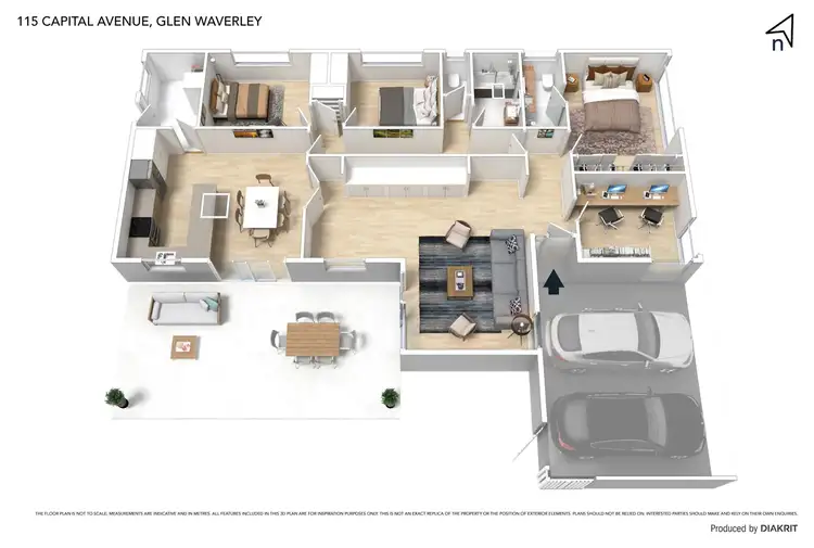 Floorplan of Homely house listing, 115 Capital Avenue, Glen Waverley VIC 3150