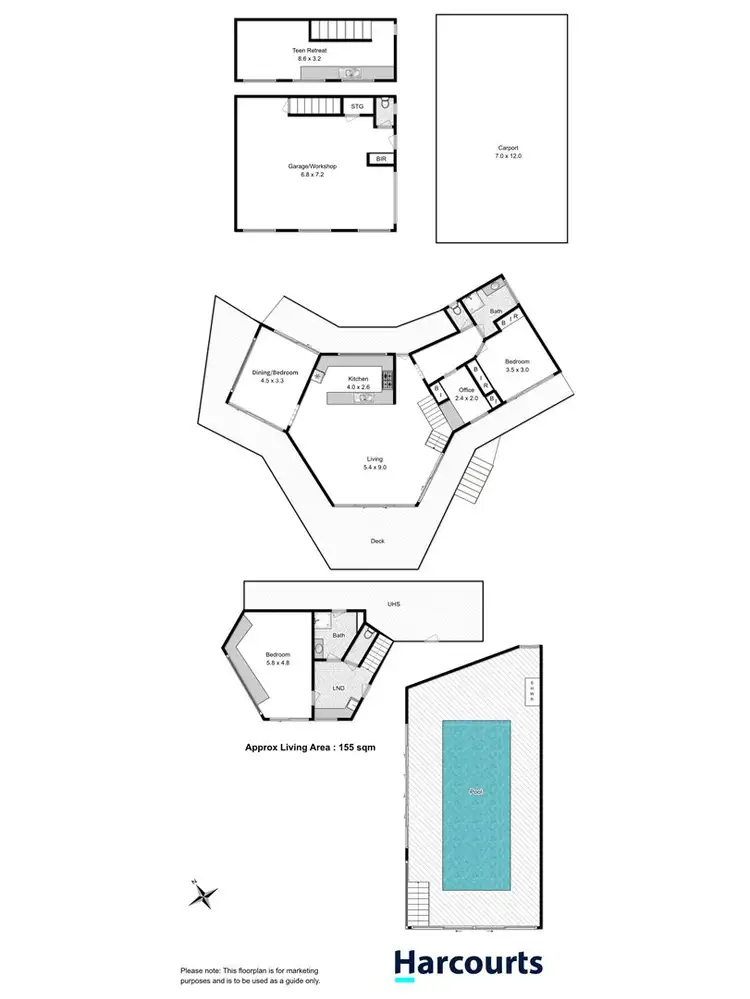 Floorplan of Homely house listing, 171 Lewisham Scenic Drive, Lewisham TAS 7173