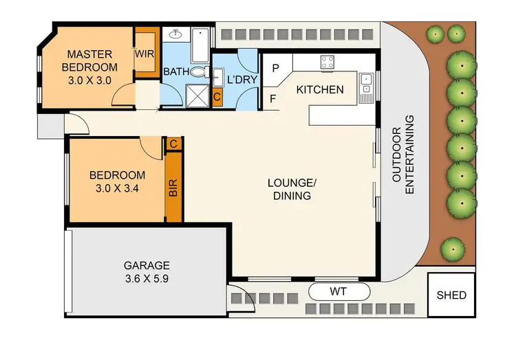 Floorplan of Homely unit listing, 4/5 Laurel Avenue, Boronia VIC 3155