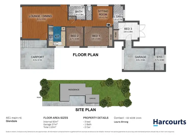 Floorplan of Homely house listing, 451 Main Road, Glendale NSW 2285