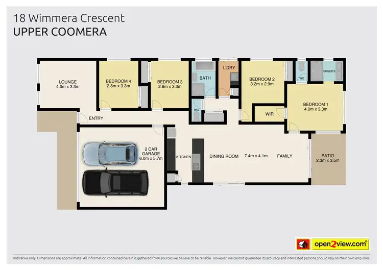 Floorplan of Homely house listing, 18 Wimmera Crescent, Upper Coomera QLD 4209