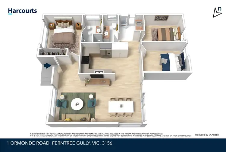 Floorplan of Homely house listing, 1 Ormonde Road, Ferntree Gully VIC 3156