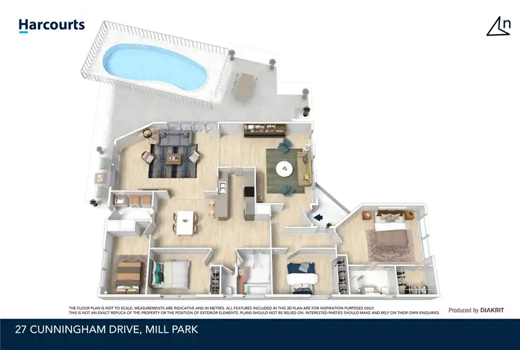 Floorplan of Homely house listing, 27 Cunningham Drive, Mill Park VIC 3082