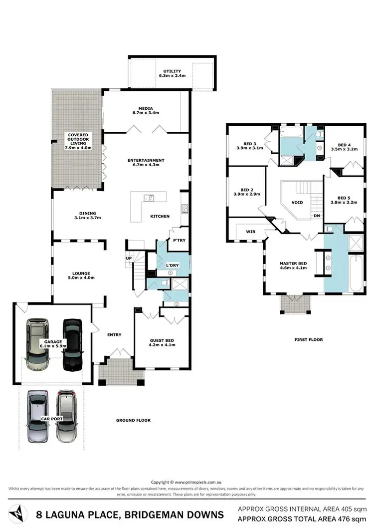 Floorplan of Homely house listing, 8 Laguna Place, Bridgeman Downs QLD 4035