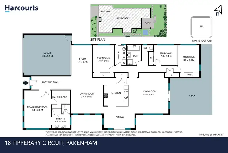 Floorplan of Homely house listing, 18 Tipperary Circuit, Pakenham VIC 3810