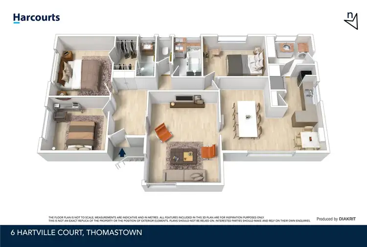 Floorplan of Homely house listing, 6 Hartville Court, Thomastown VIC 3074