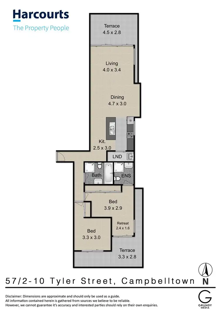 Floorplan of Homely apartment listing, 57/2-10 Tyler Street, Campbelltown NSW 2560