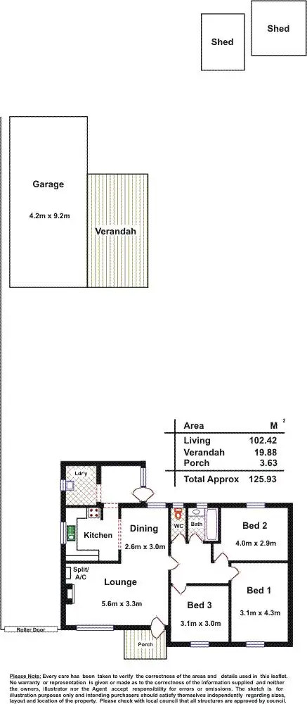Floorplan of Homely house listing, 32 Taunton Avenue, Enfield SA 5085