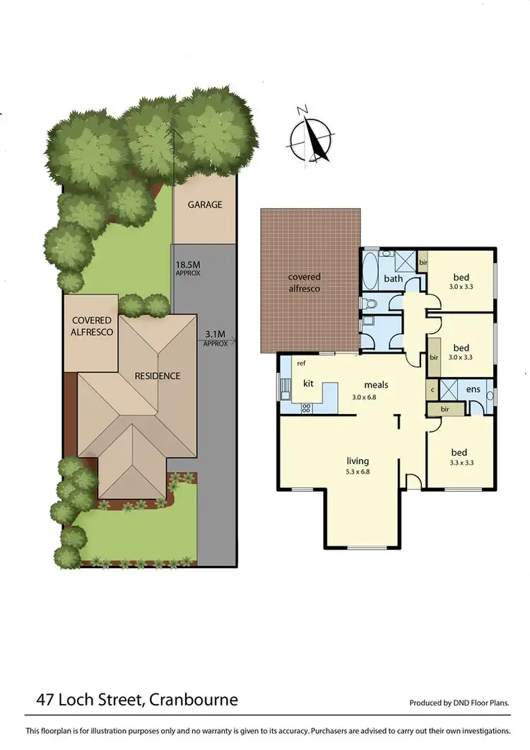Floorplan of Homely house listing, 47 Loch Street, Cranbourne VIC 3977