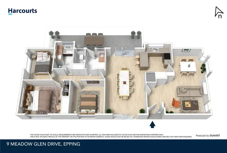 Floorplan of Homely house listing, 9 Meadow Glen Drive, Epping VIC 3076