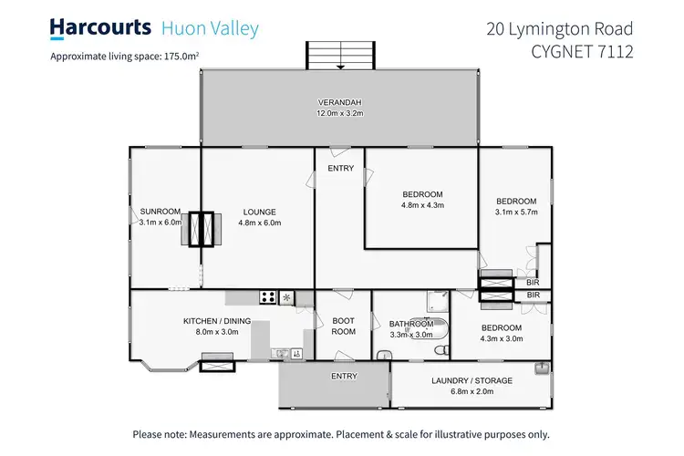 Floorplan of Homely house listing, 20 Lymington Road, Cygnet TAS 7112
