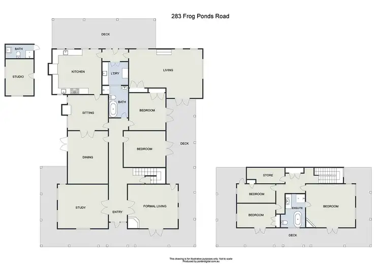 Floorplan of Homely rural property listing, 283 Frog Ponds Road, Yea VIC 3717