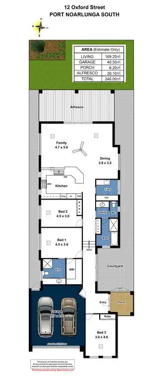 Floorplan of Homely house listing, 12 Oxford Street, Port Noarlunga South SA 5167