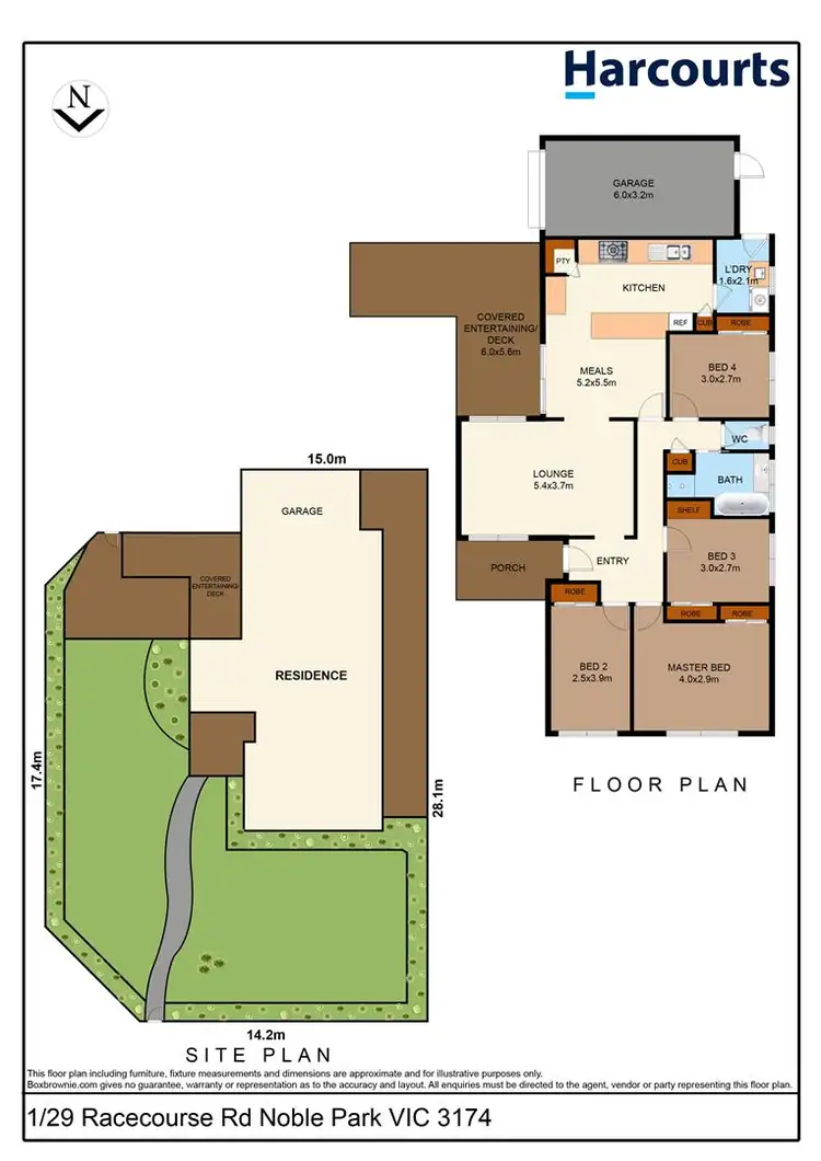 Floorplan of Homely unit listing, 1/29 Racecourse road, Noble Park VIC 3174