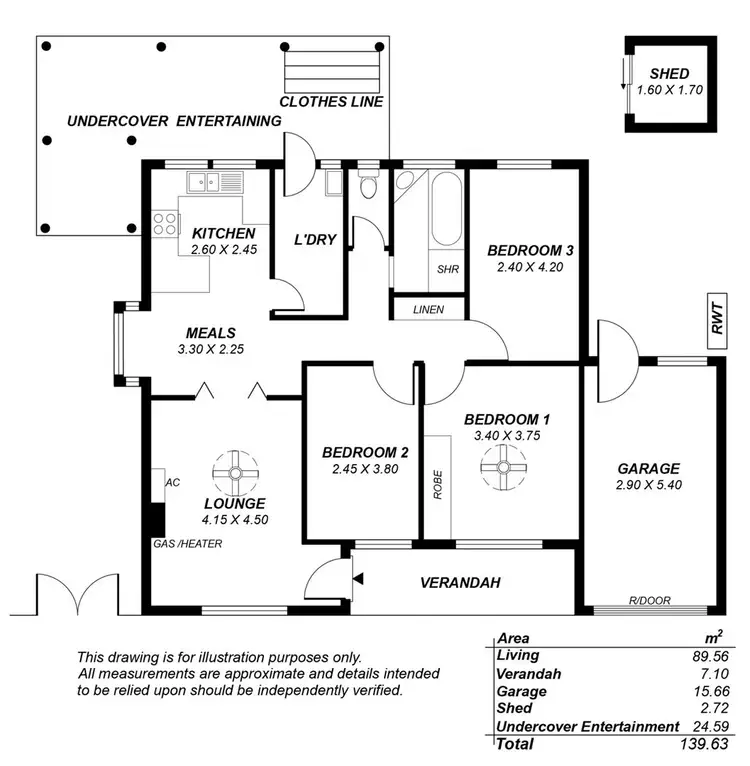 Floorplan of Homely unit listing, 2/6 Townsend Drive, Morphett Vale SA 5162