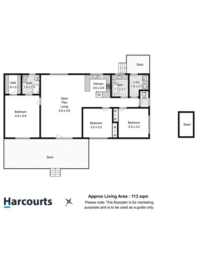 Floorplan of Homely house listing, 6 Nicholas Avenue, Dodges Ferry TAS 7173