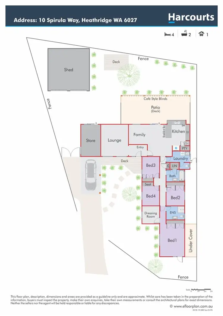 Floorplan of Homely house listing, 10 Spirula Way, Heathridge WA 6027